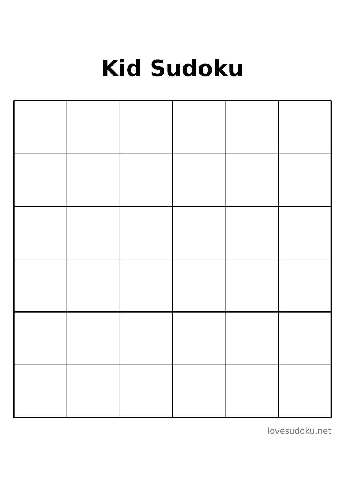 sudoku blank grid printable